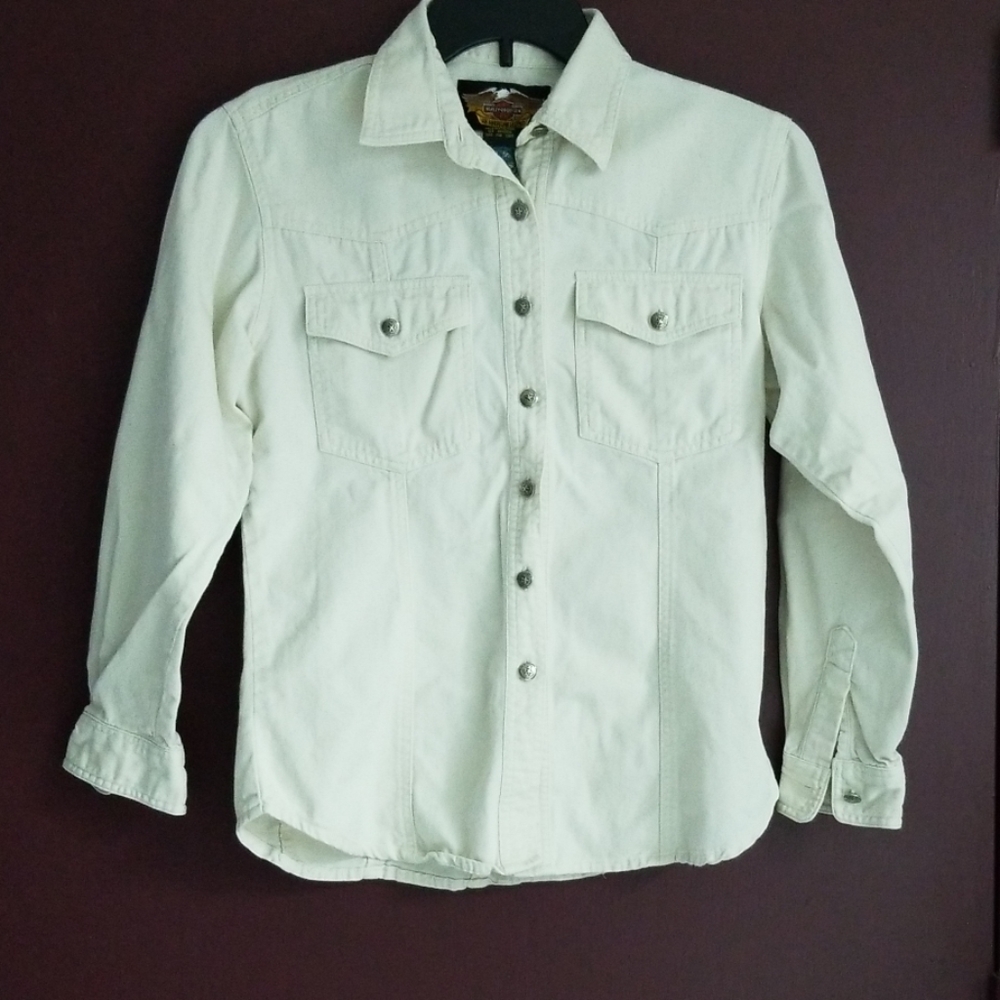 Harley Davidson Western style button-up shirt